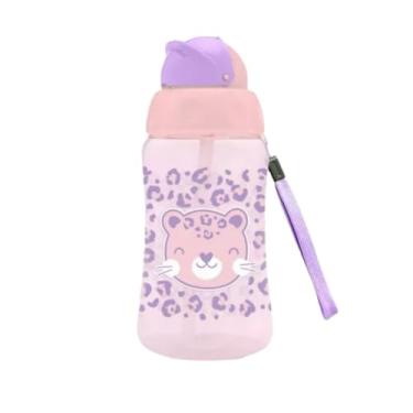 Imagem de Copo Infantil com Canudo Zoo 330ml Lolly Rosa