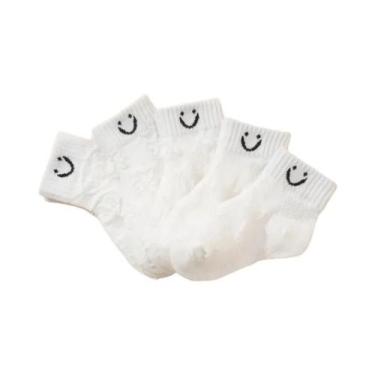 Imagem de Meias De Tornozelo Esportivas Infantis (Meninos E Meninas) Com Desenho