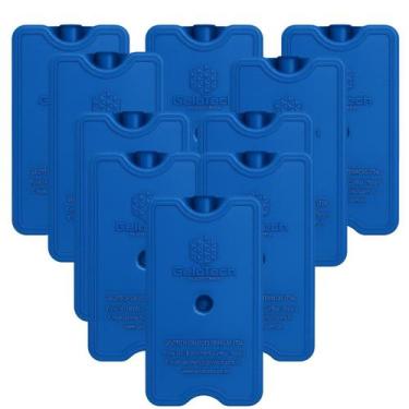 Imagem de Kit 10 Un. Gelo Gel Reutilizável Rígido De 500Ml Gelotech