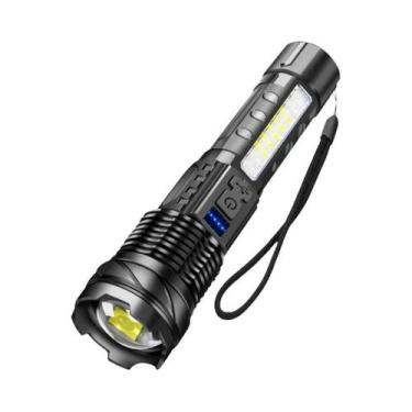 Imagem de Lanterna LED XHP50 À Prova d'Água Com 7 Modos, Luz Lateral Ajustável, 