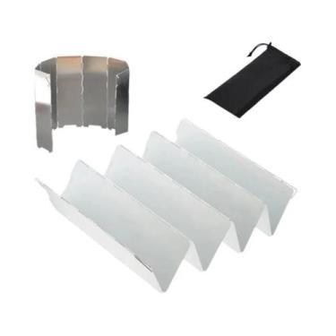 Imagem de Protetor De Vento Para Fogão a Gás De Camping Ao Ar Livre, 8, 9 Ou 10 