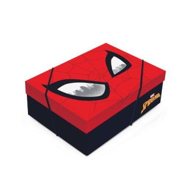Imagem de Caixa para Presente com Tampa  - Spider Man - 01 unidade - Cromus - Ri
