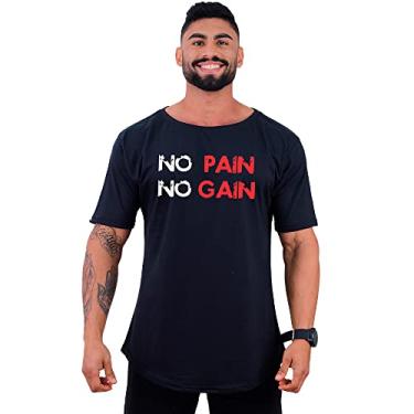 Imagem de Camiseta Morcegão Masculina MXD Conceito Estampas e Cores Casuais (M, Preto No Pain)