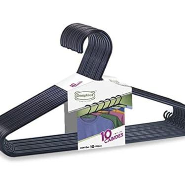 Imagem de Cabide De Plástico Para Roupa Dasplast 10 Unidades