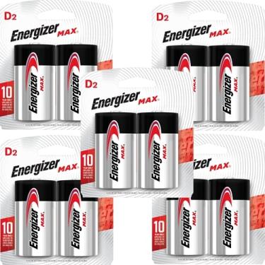 Imagem de 10- Pilha D2 Energizer Max Alcalina Premium Grande 1.5v