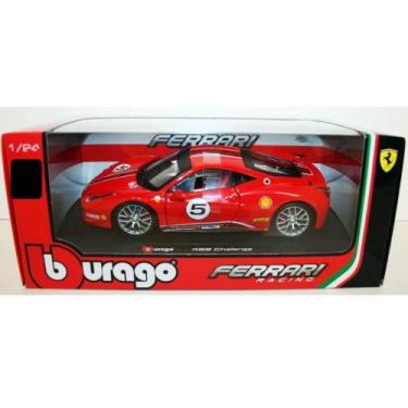 Imagem de Miniatura Carro 1/24 Ferrari 458 Challenge Vermelha Burago - Maisto