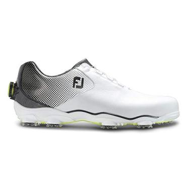 Imagem de FootJoy Sapato masculino de golfe D.n.a. Helix Boa-Previous Season Style Golf Shoes, Branco/preto, 12