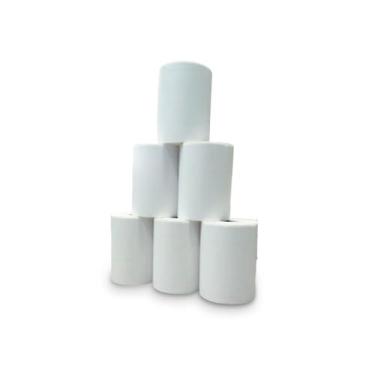 Imagem de 5 Rolos Etiqueta Adesiva 100x150 (10x15 cm) Couchê Branca - Tatá Impre