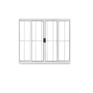 Imagem de Vitro 4 folhas ( com grade ) branco - ESQUADRIAS NOVO LAR, 100X150