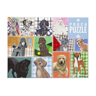Imagem de Talking Tables - Puzzle de 1000 peças de cães - animais ilustrados com póster de jogo e folha de trivia de corridas de aniversário, presentes para adultos ou crianças, animais de estimação, arte de