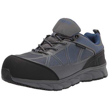 Imagem de Propét Seeley II Composite Toe Tênis de trabalho masculino, Cinza/azul, 8.5 X-Wide