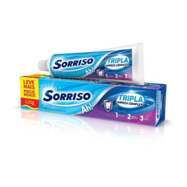 Imagem de Creme Dental Sorriso Tripla Limpeza Completa 120g