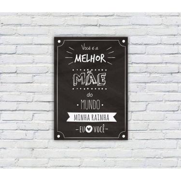 Imagem de Quadro/Placa Decorativa MDF s/ Moldura Tema Mães