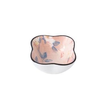 Imagem de Prato de refeição doméstico de cerâmica de camélia estilo chinês, prato de sopa, tigela de sopa, tigela de arroz, conjunto de utensílios de mesa - tigela de flores