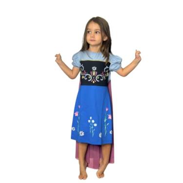 Imagem de Theo e Olivia, Vestido Infantil Fantasia Princesa Ana Frozen Tamanho:6