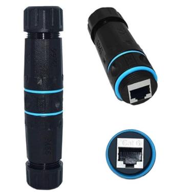 Imagem de CY Conector M20 Bloqueio IP68 Impermeável UTP STP RJ45 Fêmea para CAT6 Fêmea Rede Patch Adaptador Acoplador