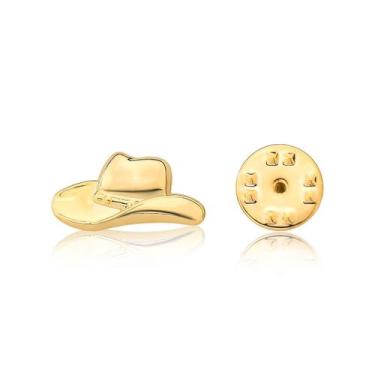 Imagem de Broche/ Botton Chapéu Revestido em Ouro - VL ACCESSOIRES