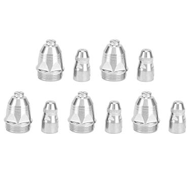 Imagem de Kit de consumíveis de tocha de corte de plasma P80 Conjunto de bicos de eletrodo de cobre vermelho para projetos DIY (minério tamanho 1,5)