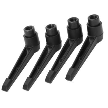 Imagem de Botões de Máquina de Metal Manípulo de Fixação Ajustável Rosca Feminina Resistente a Corrosão Preto Durável (Linha interna M12 (comprimento 95 do punho))