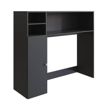 Imagem de Armário Multiuso Lateral Berlim Preto Nova Móbile 122x125,3x40cm