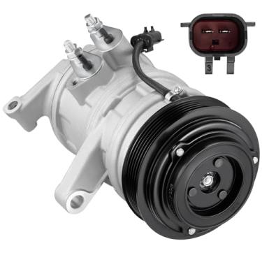 Imagem de BDFHYK Compressor A/C de ar condicionado com embreagem compatível com Jeep Grand Cherokee 2005-2007, Commander 2006-2007 e Dodge Durango 2004-2007, compatível com Chrysler Aspen 2007, 3.7L 4.7L