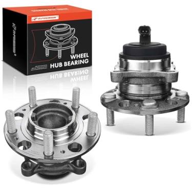 Imagem de A-Premium 2 rolamentos de roda dianteira e conjunto de cubo com ABS e 5 terminais compatíveis com Hyundai Genesis 2009-2014, Equus 2011-2016