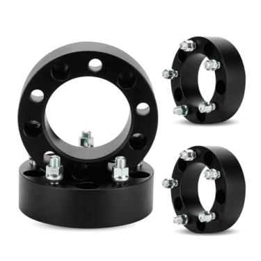 Imagem de TadaMark 5 x 5,5 espaçadores de roda 5 cm 5 x 139,7 adaptadores de roda forjados 5 pinos adequados para Dodge Ram 1500 2012 2013 2014 2015 2016 2017 2018 108 furo com parafusos M14x1,5 4 peças