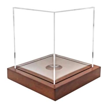 Imagem de Pegciuho Caixa de beisebol transparente, suporte para bola de tênis, protetor esportivo, vitrine à prova de poeira