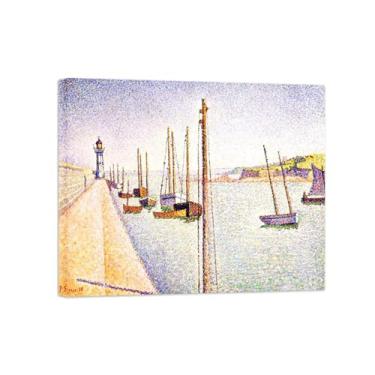 Imagem de Paul Signac Famosas Pinturas-Impressas em Tela-Porta 2-Moderno Pôster Decoração Sala de Estar e Quarto 20x25cm8x10in Tela Embrulhada