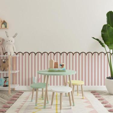 Imagem de Papel Meia Parede Cerca Adesivo Autocolante Cerquinha Infantil com Mol