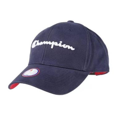 Imagem de Boné Champion Aba Curva Classic Twill Script Heritage Azul, Gulf blue