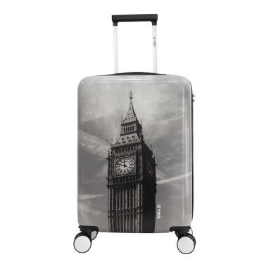 Imagem de Mala de bordo viagem 10 kg Londres em ABS + PC Cinza