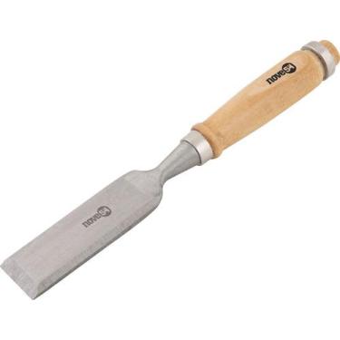Imagem de Formão chanfrado 1/4" aço carbono cabo madeira - Nove54