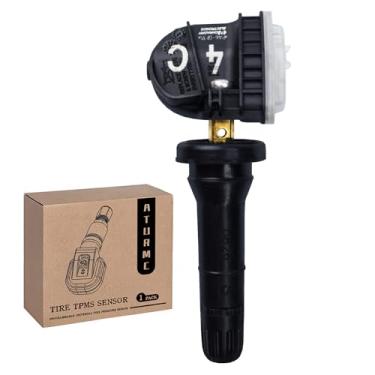 Imagem de ATURMC 1 pacote com sensor TPMS 433 MHz sensores de monitor de pressão de pneu compatíveis com Chevy Cadillac Buick GMC Substituir OEM # 13598773,13516165