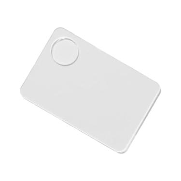 Imagem de Kokiya Bandeja para paleta de maquiagem Bandeja para mistura de maquiagem Salão de beleza Fácil de usar Elegante Portátil Compacto Pigmento Paleta de base, Retângulo 10cmx15cm