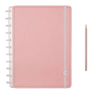 Imagem de Caderno Inteligente Grande Rose Pastel 80 Folhas