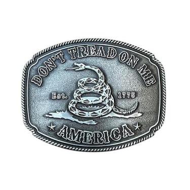 Imagem de Fivela de cinto Don't Tread on Me Alloy Coiled Snake Design - yiweisai