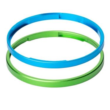 Imagem de Tampa de anel de decoração de lente de câmera de metal GR4 para Ricoh GR IV substitui acessórios de câmera Ricoh GN-3 Ring Cap (verde + azul)