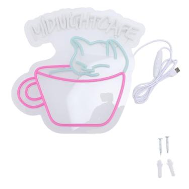 Imagem de FTVOGUE Café Led Sinal de Néon Brilho Ajustável Decoração da Parede Luz Acrílica para café Padaria Barra Casa Estação café