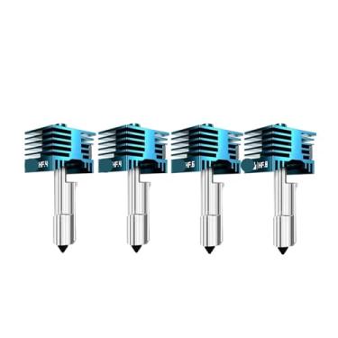 Imagem de Bocal de aço endurecido hotend, compatível com bambu lab h2d/h2s/p2s, cabeça de impressão extrusora combo peça de impressora 3d(4468)