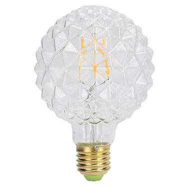 Imagem de TOPINCN G95 LED Abacaxi Lâmpada Lâmpada retrô E27 Diminuído de Luz Quente 360lm Filamento de Vidro Transparente para Decoração de Decoração de Casa Lâmpadas de Parede de (Claro)