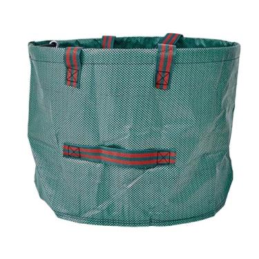 Imagem de Sacos de gramado e folhas | Suporte dobrável resistente à prova d'água - Sacos de folhas de gramado Lata de lixo - para jardim, pátio, , acampamento, parque, lixo, resíduos, restos de grama