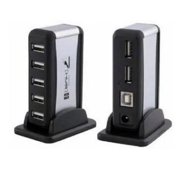 Imagem de Super Hub Usb 2.0 ,Com 7 Portas, E Fonte De Alimentação