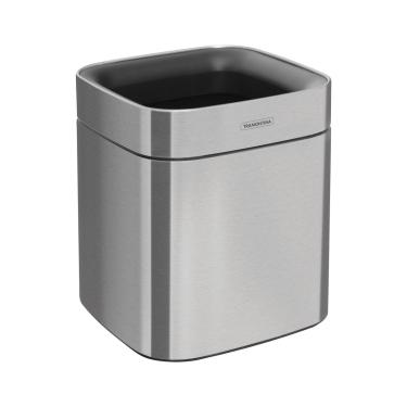 Imagem de LIXEIRA TRAMONTINA QUADRADA 8L EM AÇO INOX ACETINADO 94540/108
