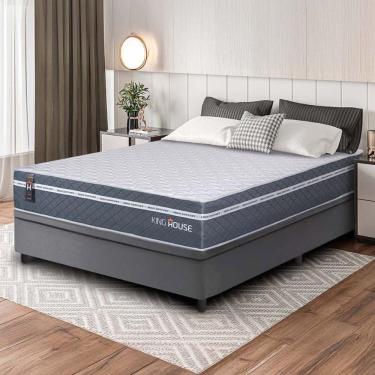 Imagem de Cama Box Baú Cairo Molas Ensacadas Casal 138x188 King House