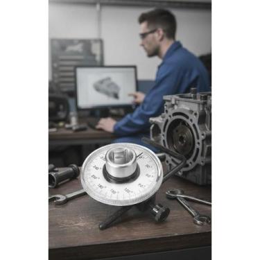 Imagem de Medidor Ângulo 360 Torquímetro 1/2" Precisão Profissional - Congratula