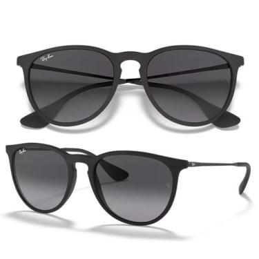 Imagem de Óculos De Sol Ray Ban Erika Classic Preto Fosco RB4171L Tamanho 54