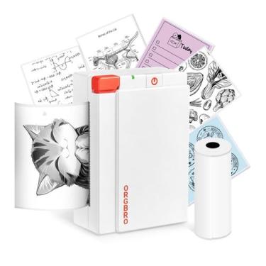Imagem de Impressora de Adesivos Térmica Bluetooth ORGBRO X3 Mini - 300 DPI