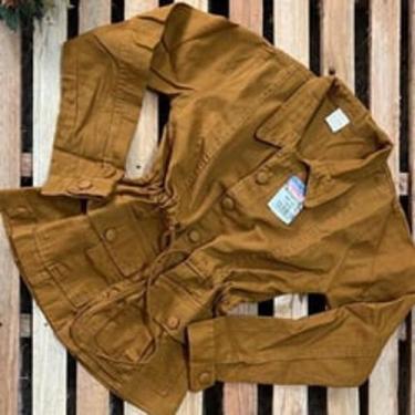 Imagem de Jaqueta feminina Jeans Caramelo - flor de livia, Caramelo, G