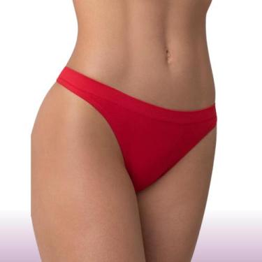 Imagem de Calcinha Fio Dental Lupo Sem Costura, Vermelho, P